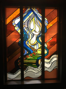 Blessed Sacrament Chapel Stained Glass : Mount Michael Abbey